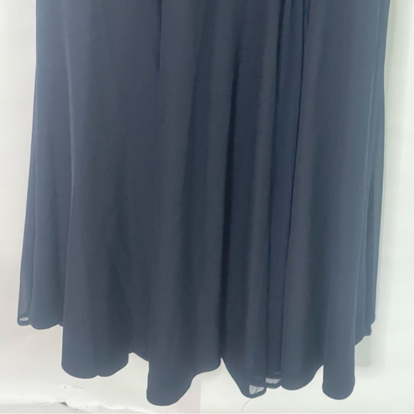 Marina floor length formal gown with embellished collar & flowy bottom Size 10 - Picture 5 of 16